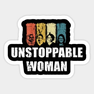 Unstoppable Woman Girl Power Empowerment Feminist Sticker